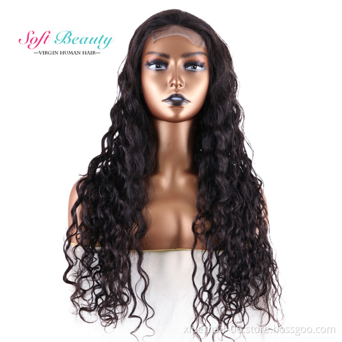 Silky Straight Pixie Raw Indian Colors Lace Front Human Hair Highlights Headband Wigs for Black Women